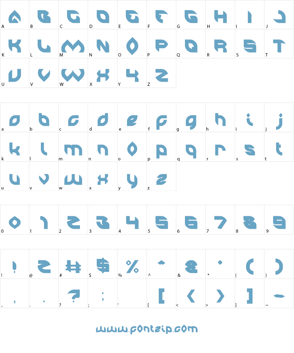 AERO GLASS Font Character